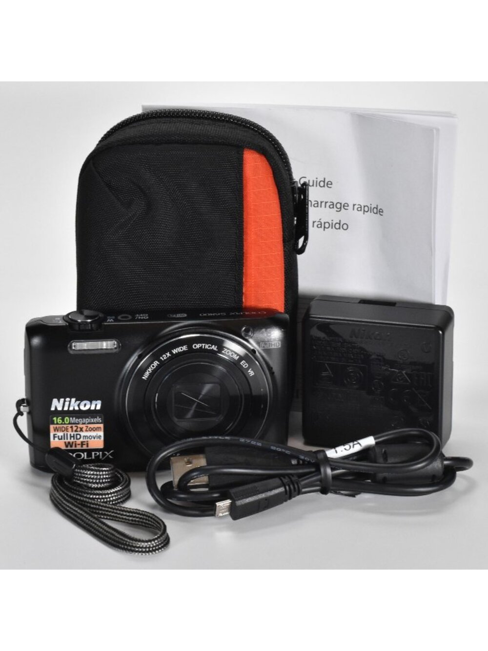 Nikon COOLPIX S6800 Digital Camera 16.0MP 12x Optical Zoom HD Video WiFi Tested